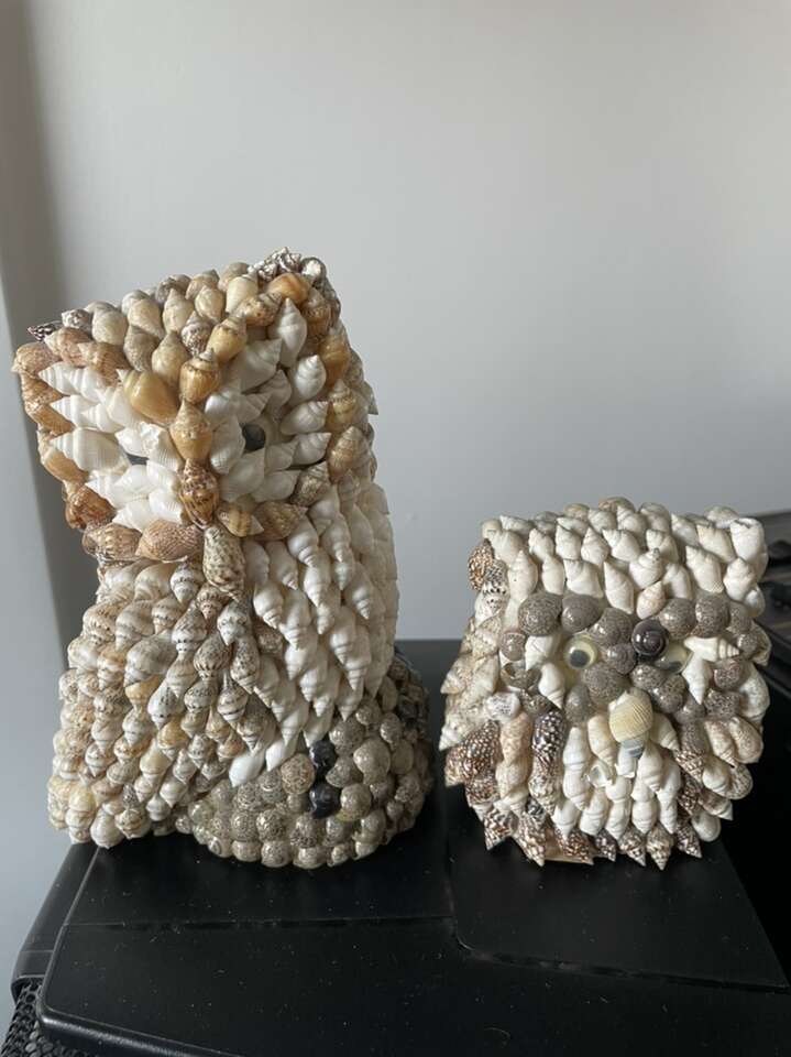Owls Made From Seashells