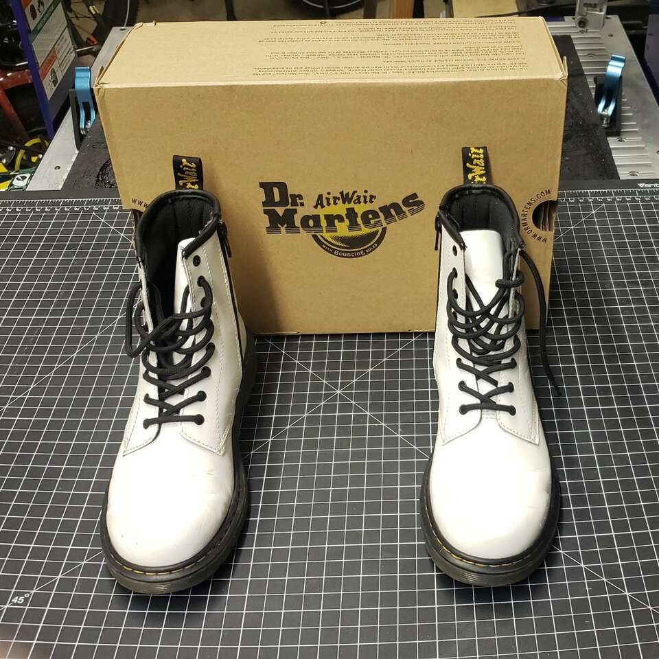 Previously worn Doc Marten dr Martin shoes leather