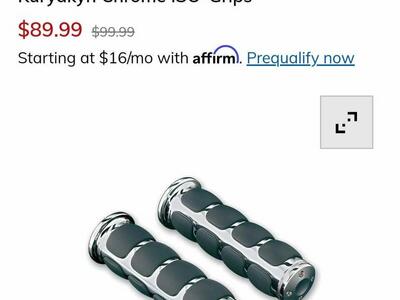 New Kuryakyn model 6235 grips