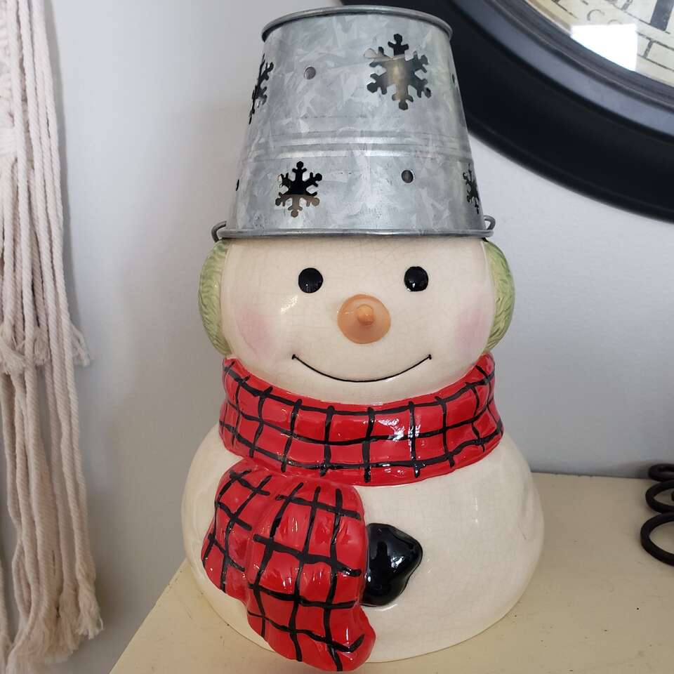 Hallmark Mitford Snowman Tea Light Holder