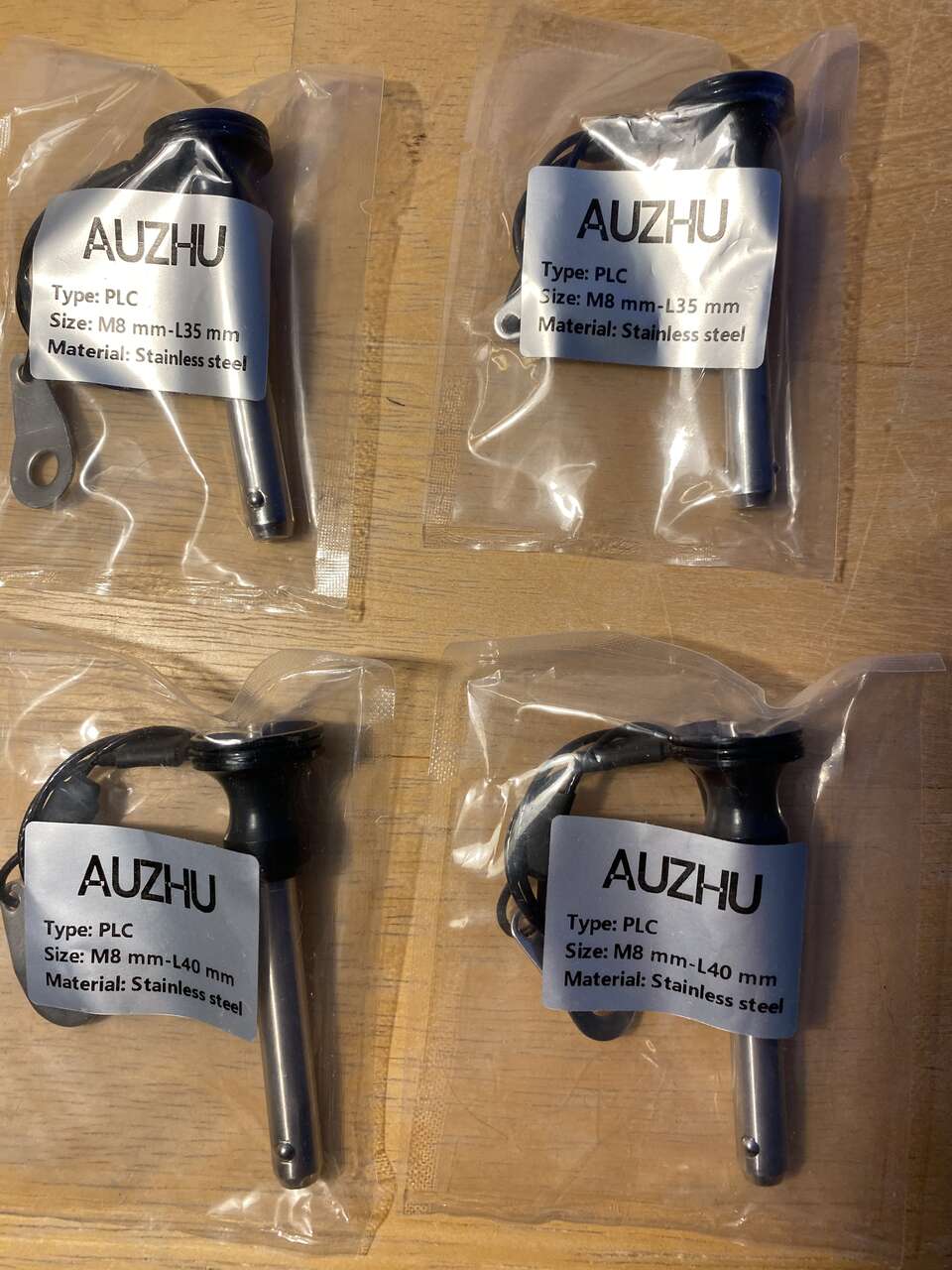 AUZHU PLC Marine Grade Stainless Steel Ball Lock Pins