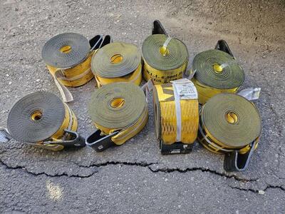 8 brand new load straps, 6000lb