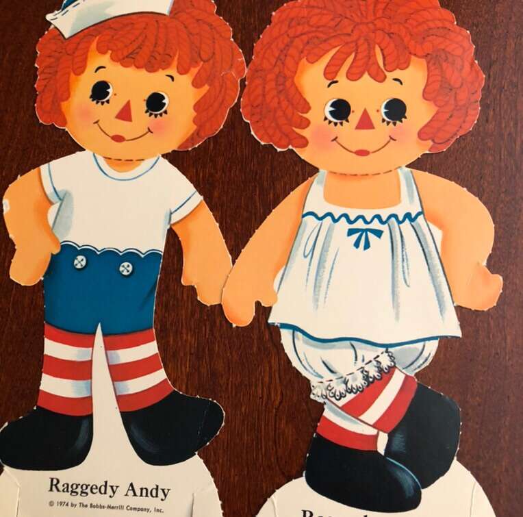 Raggedy Ann &Andy Paper Dolls 1980’s