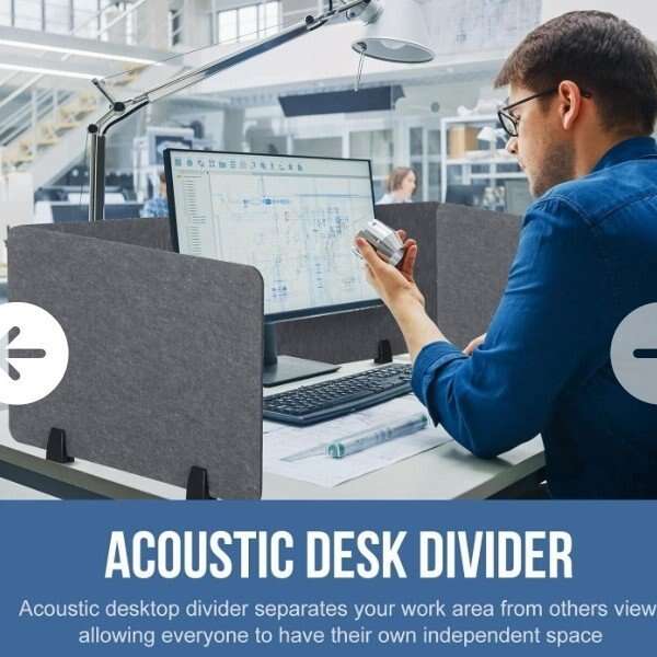 3 piece Acoustic Desk Divider (NEW)