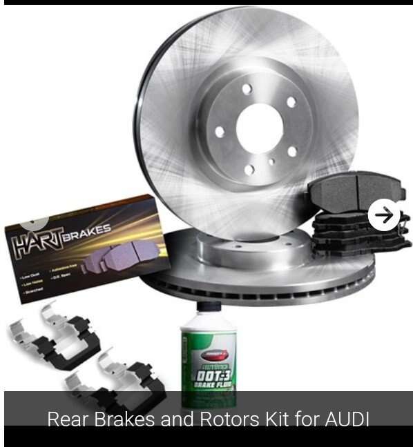 Rear Brakes and Rotors for Audi (NEW)