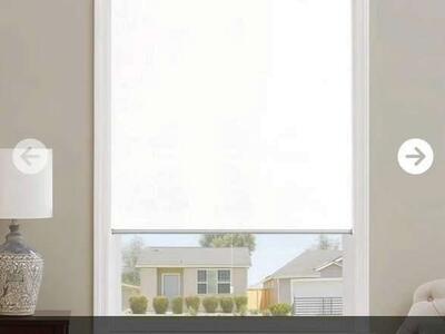 Blackout Roller Shade 31x72in (White) NEW