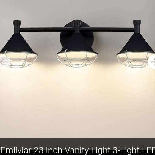 3 Light LED Vanity Fixture (Grey) NEW