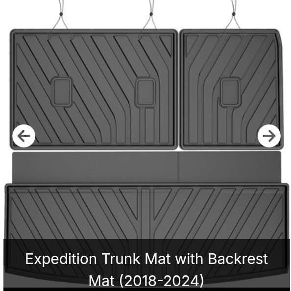 Trunk Mat with Backrest for 18-24 Expedition (NEW