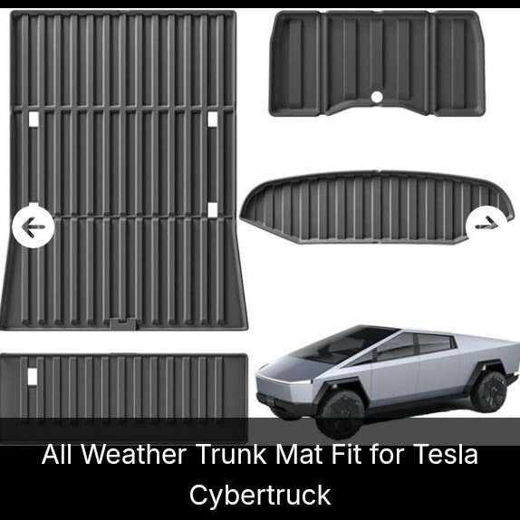 All Weather Trunk Mats for Cybertruck 2024 (NEW)