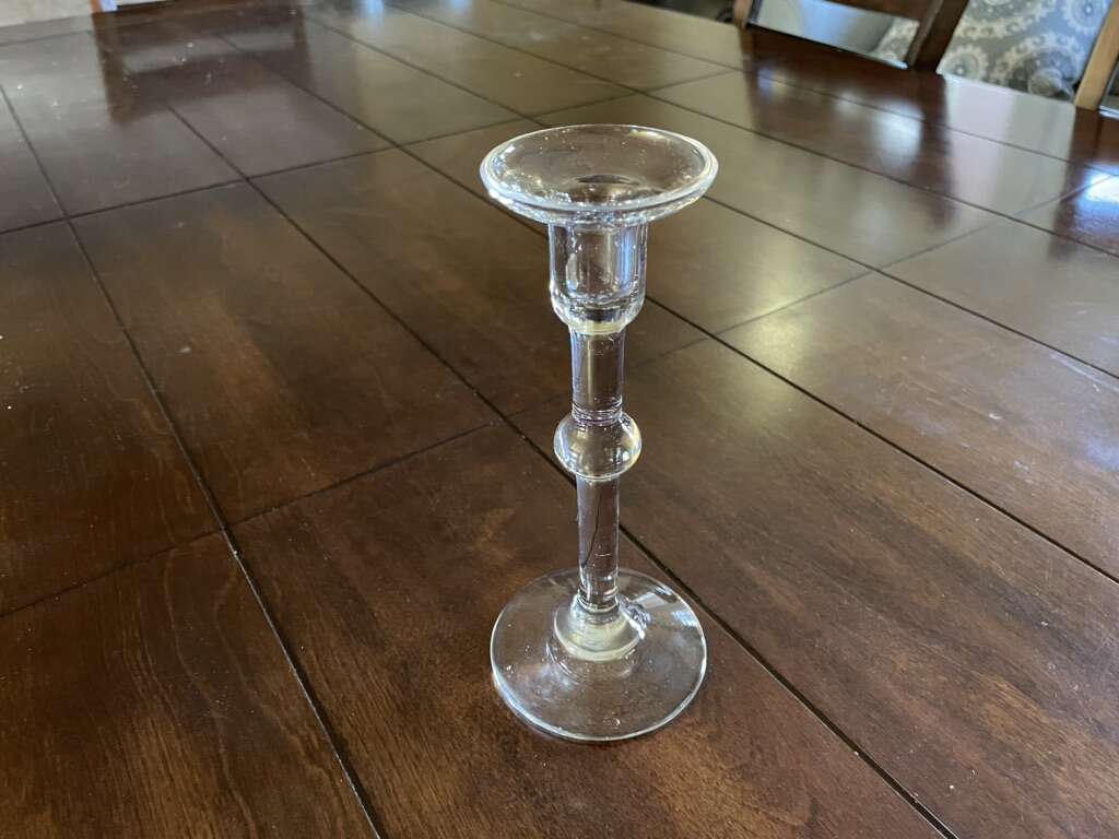 Beautiful Glass Or Crystal Candlestick Holder