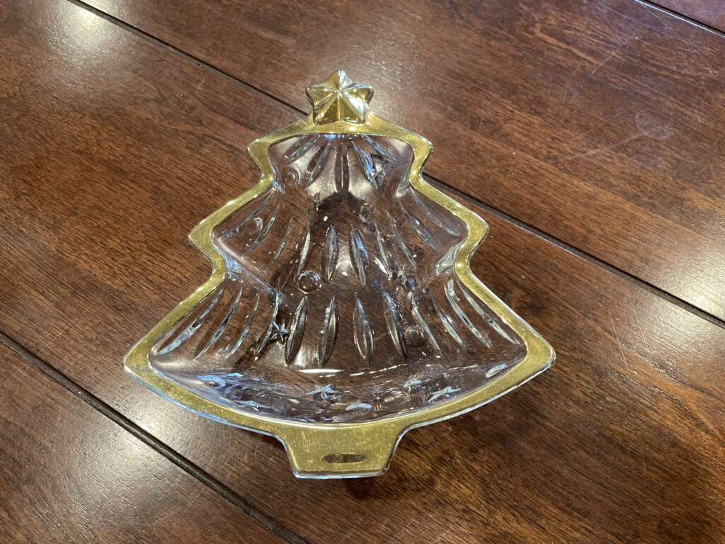 Studio Nova Glass Or Crystal Christmas Tree Dish
