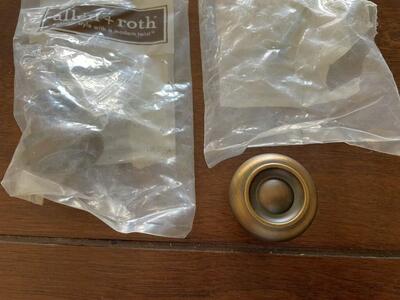 2 New Oil Rubbed Bronze Libby Knobs Allen & Roth