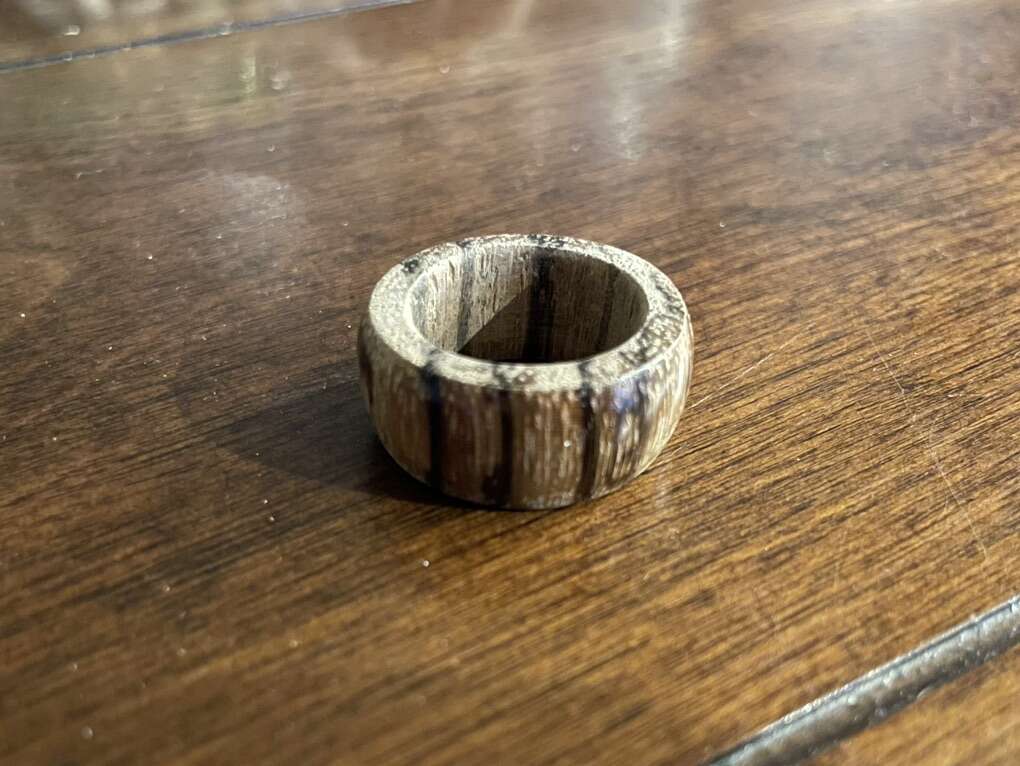 Thick Wood Ring About Size 8