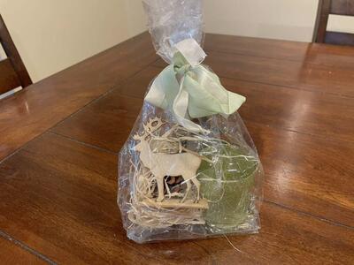 New Christmas Votive Holder, Tree, Deer, Pinecone