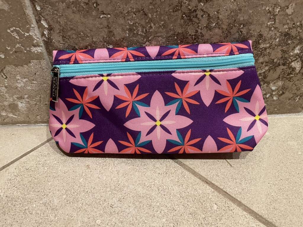 Never Used Purple Clinique Cosmetic Makeup Bag