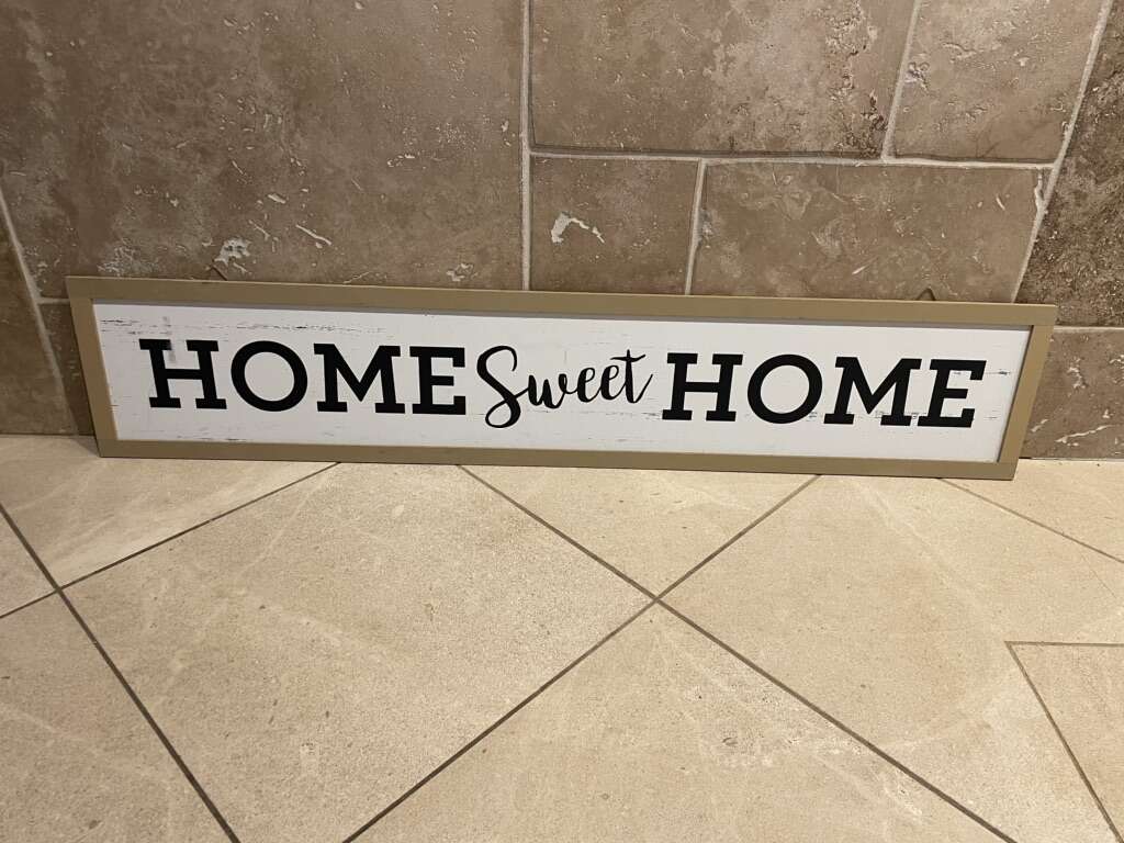 Large Lightweight Home Sweet Home Sign 4 Feet Long