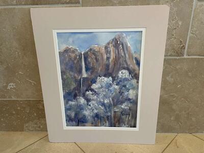 Yosemite Watercolor Painting By Kay Duffy