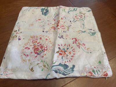 Square Floral Pillow Case For Throw Pillow