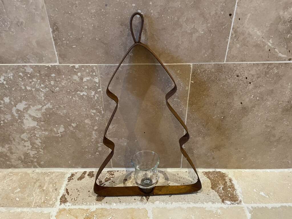 Hanging Metal Tree Candle Holder