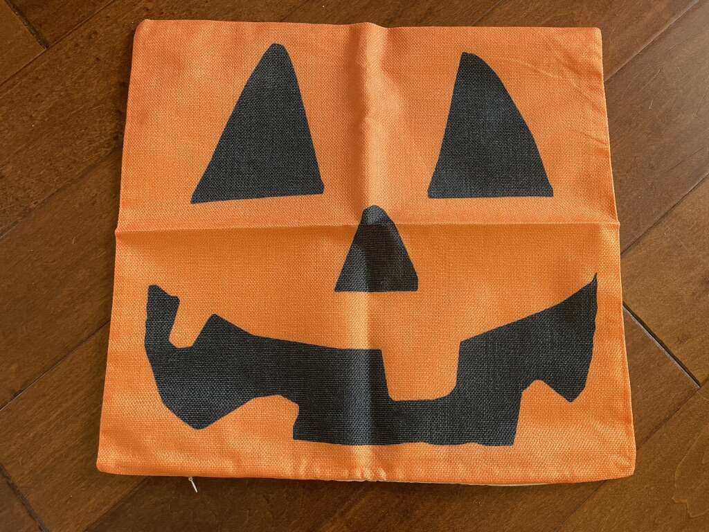 New Halloween Jack-o-Lantern Throw Pillow Case