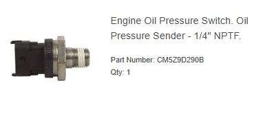 NEW - Ford Engine Oil Pressure Sender CM5Z9D290B