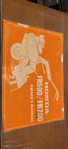 Honda FR700 Tiller Home and Garden