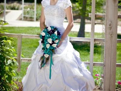 REDUCED Beautiful beaded wedding dress