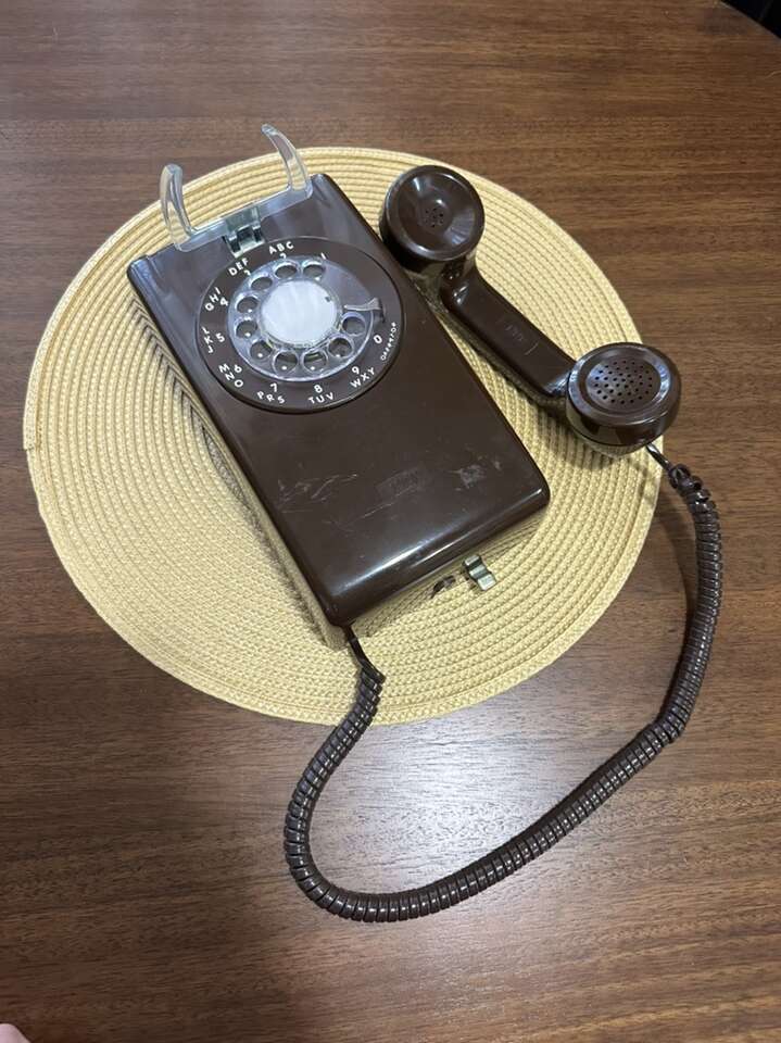 Rotary Telephone - Brown Great Condition