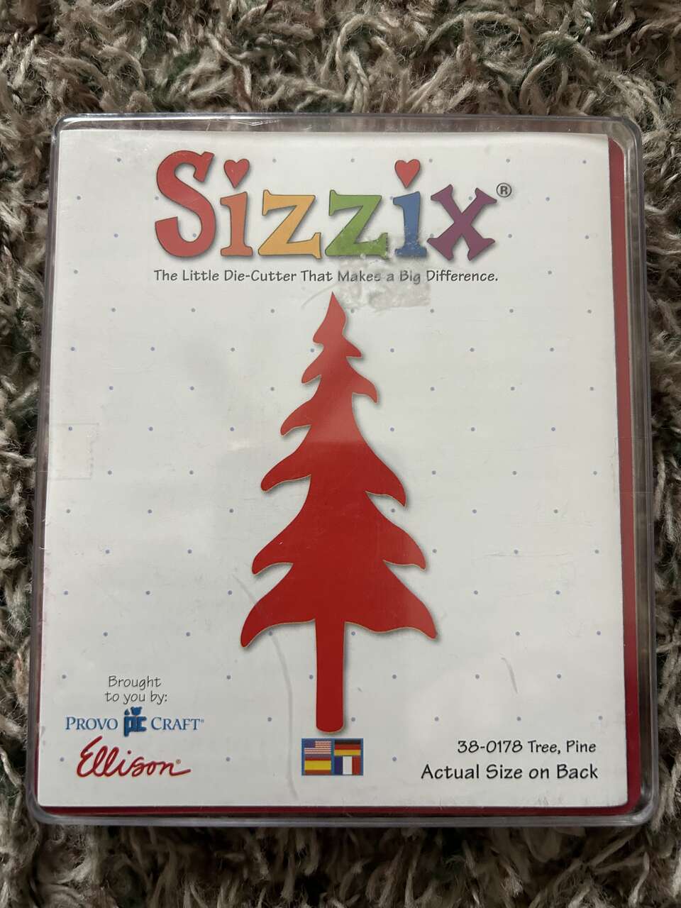 2 Provo Craft Ellison Sizzix Pine Tree Cartridges - (1 - 4 3/4 Inch and 1 - 3 1/2 Height) Brand New