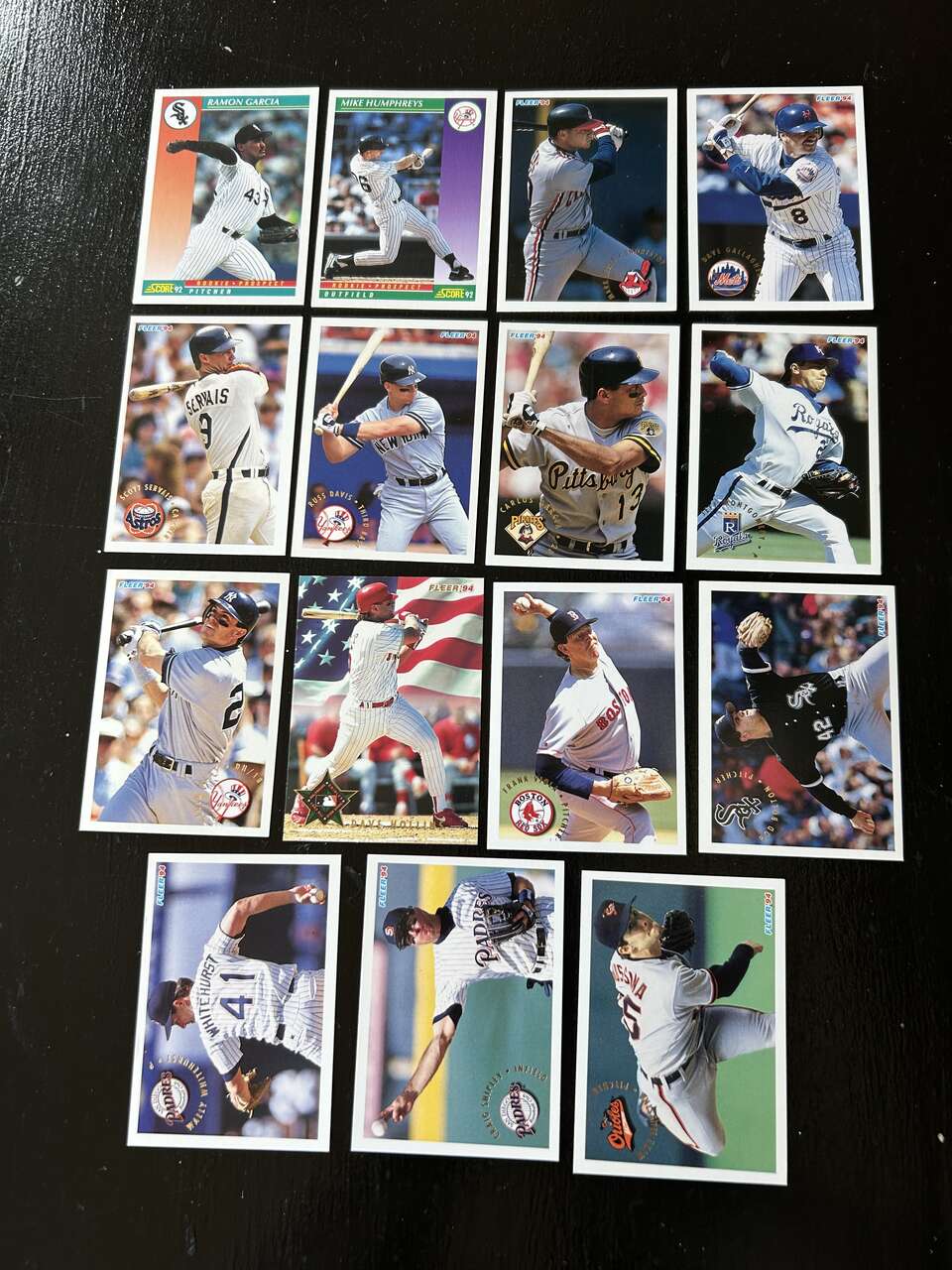 132 MLB Baseball Trading Cards