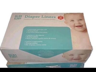 800 Bumkins baby diaper liners biodegradable