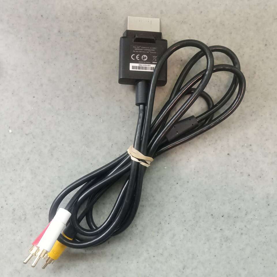 Original Microsoft Xbox 360 composite AV cable
