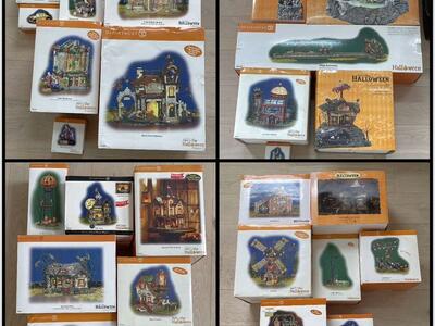 Huge Ret’d Dept 56 Halloween Village Collection