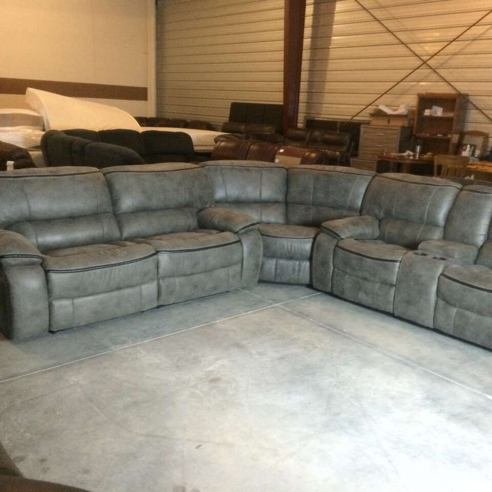 BRAND NEW! Reclining Gray Sectional Furniture