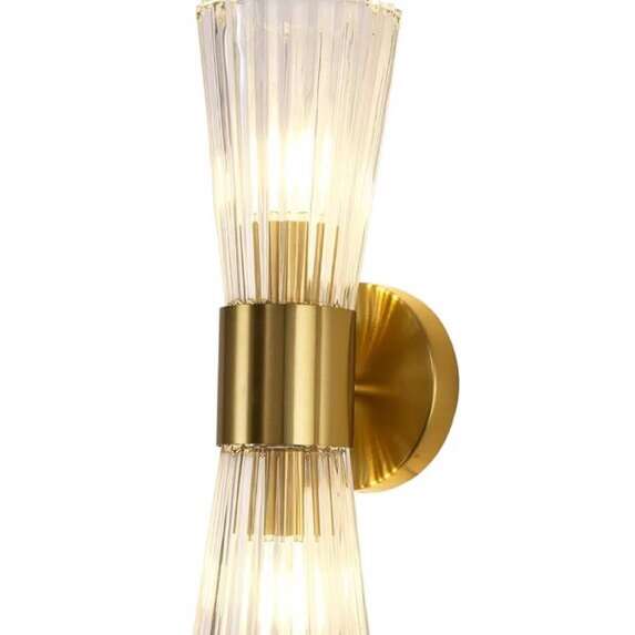 Modern Gold 2 Light Wall Sconce