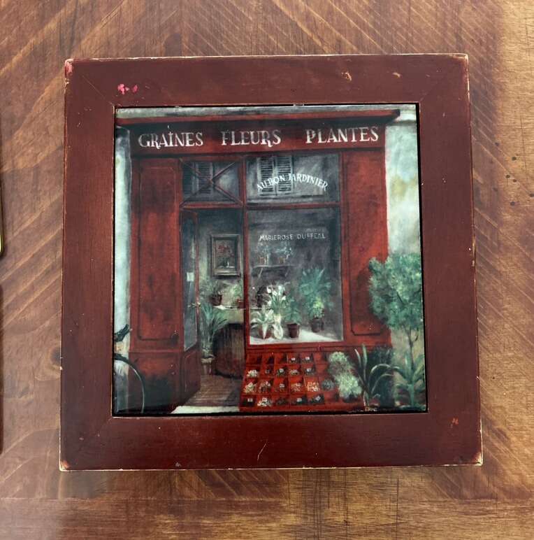 Burgundy Tile Trivet