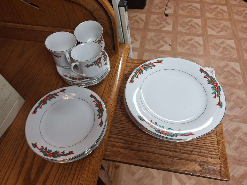 christmas place setting