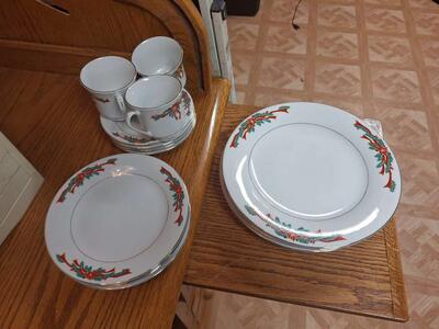 christmas place setting