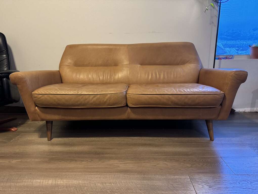 West Elm Denmark Leather Sofa Furniture