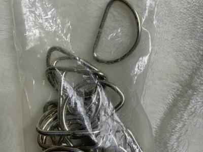 SILVER METAL D-rings 20-pk belts crafts buckles 1”