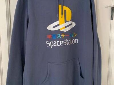 NEW Hoodie, heavy-med weight, blue mens XL 80-20 cot-poly