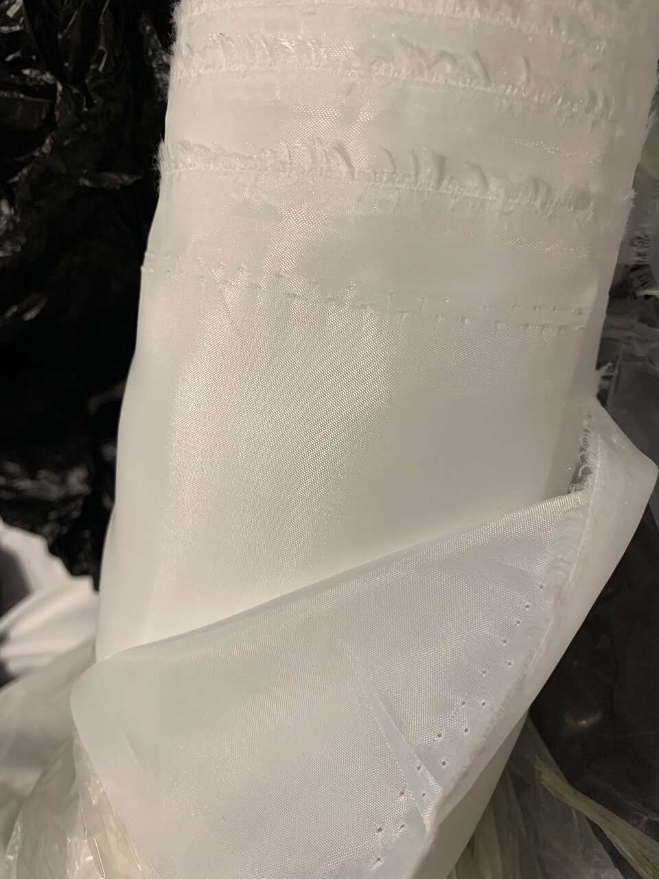 White polyester lining fabric, 60” wide by the yard, many available