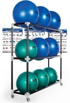 Gopher exercise equipment stand/rack; yoga, palates, martial arts, athletic club, gym, kids/children's P.E.