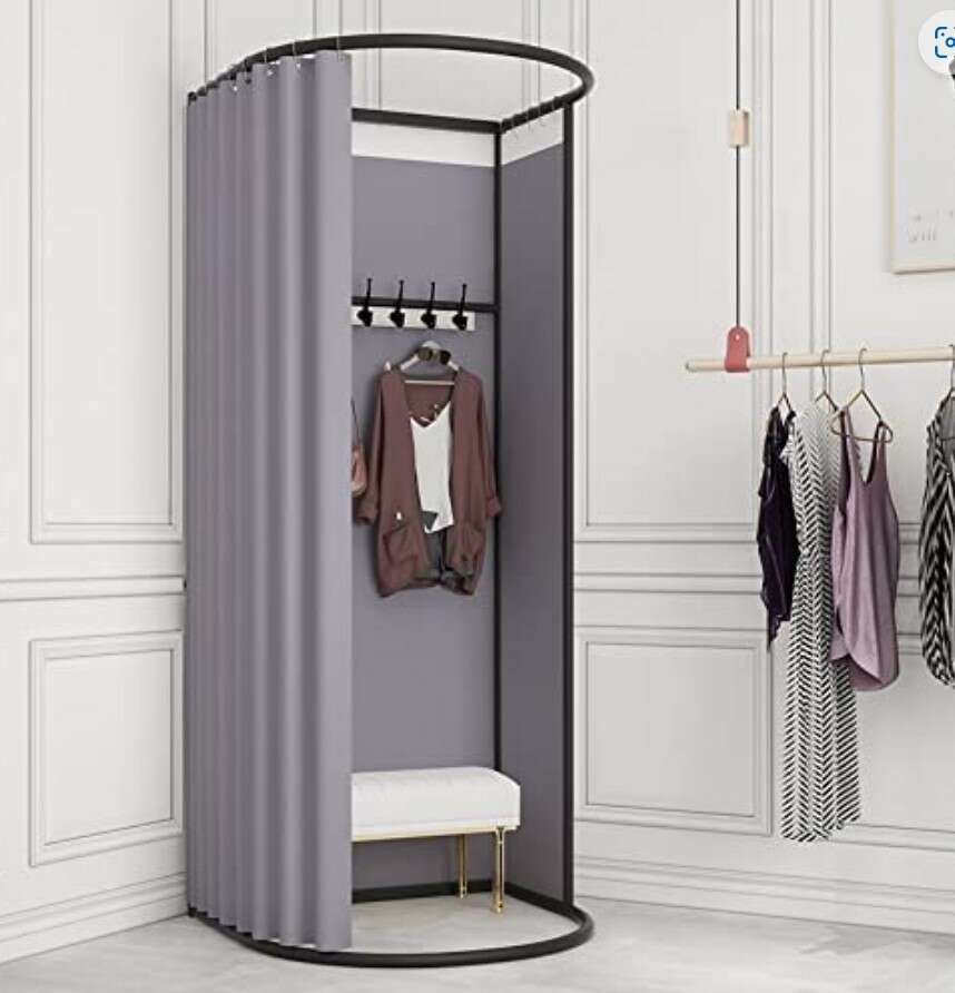 Clothing Store Fitting Room, Strong Load- Stable Privacy Dressing Room for Indoor/Outdoor Use