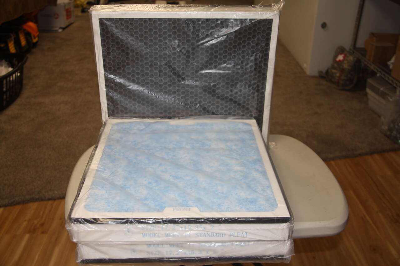 17.2x15.3x2 Carbon Air Filter Replacement Set for CleanShield HEPA 550 Air Scrubber (Pack of 3)