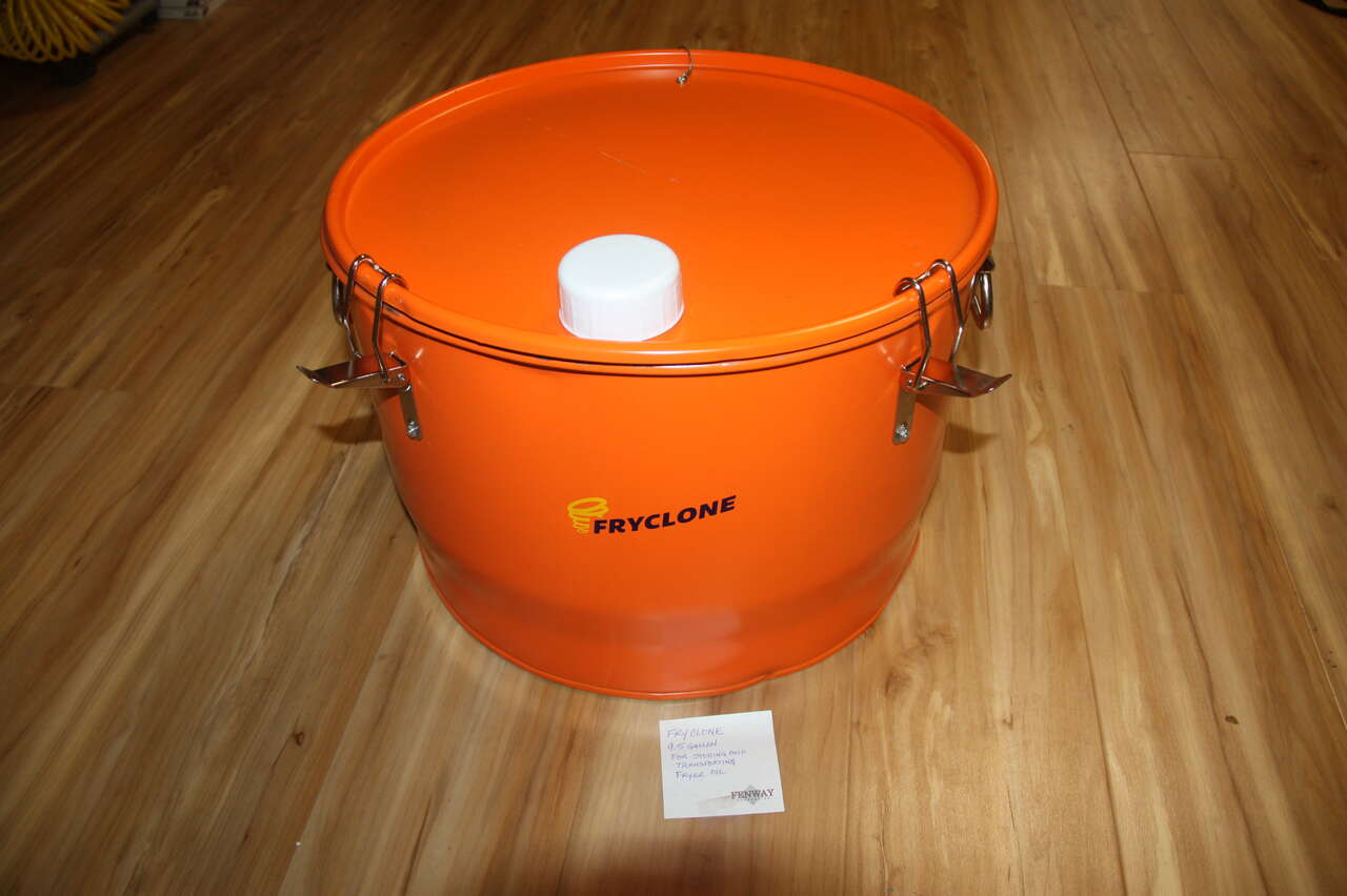 Fryclone Smart Pail 9.5 Gallon Orange Utility Oil Pail