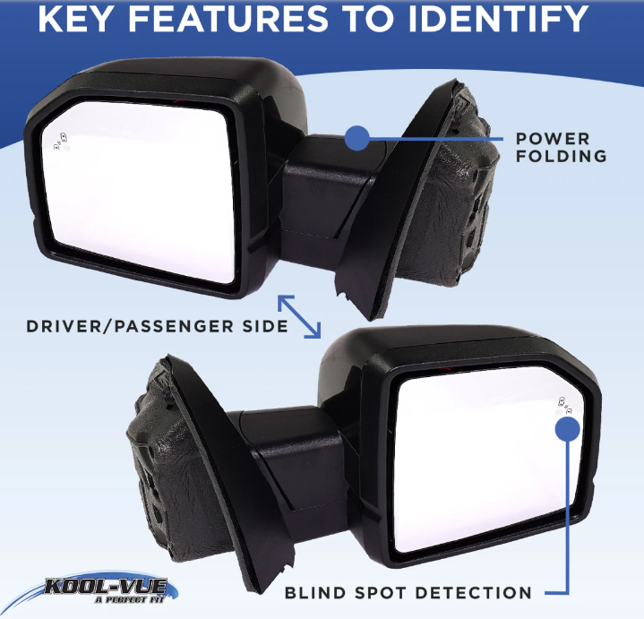 Kool-Vue Power Heated Door Mirror Driver's side only