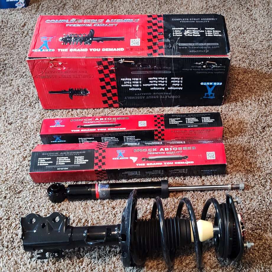 NEW 2016 - 2021 Toyota Prius struts coil springs and shocks - full set