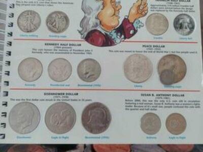 US Silver Dollars, Half Dollars, Quarters, Dimes