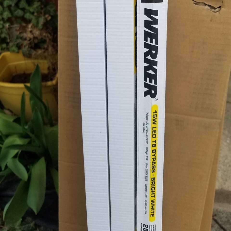 LED Light Tube, New, 4-ft, T8, 15W, Each